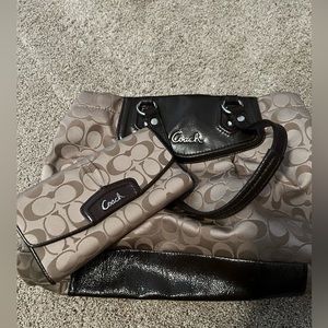Coach purse with matching wallet
